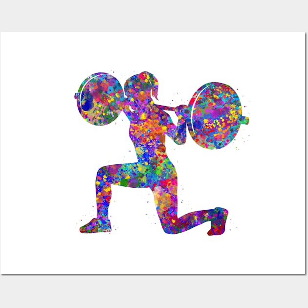 Weightlifter female Wall Art by Yahya Art